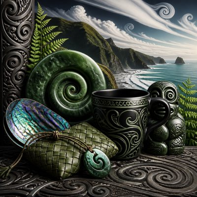 still life with everyday objects — New Zealand Art Style