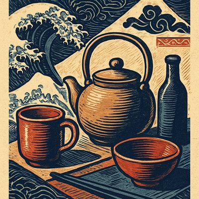 still life with everyday objects