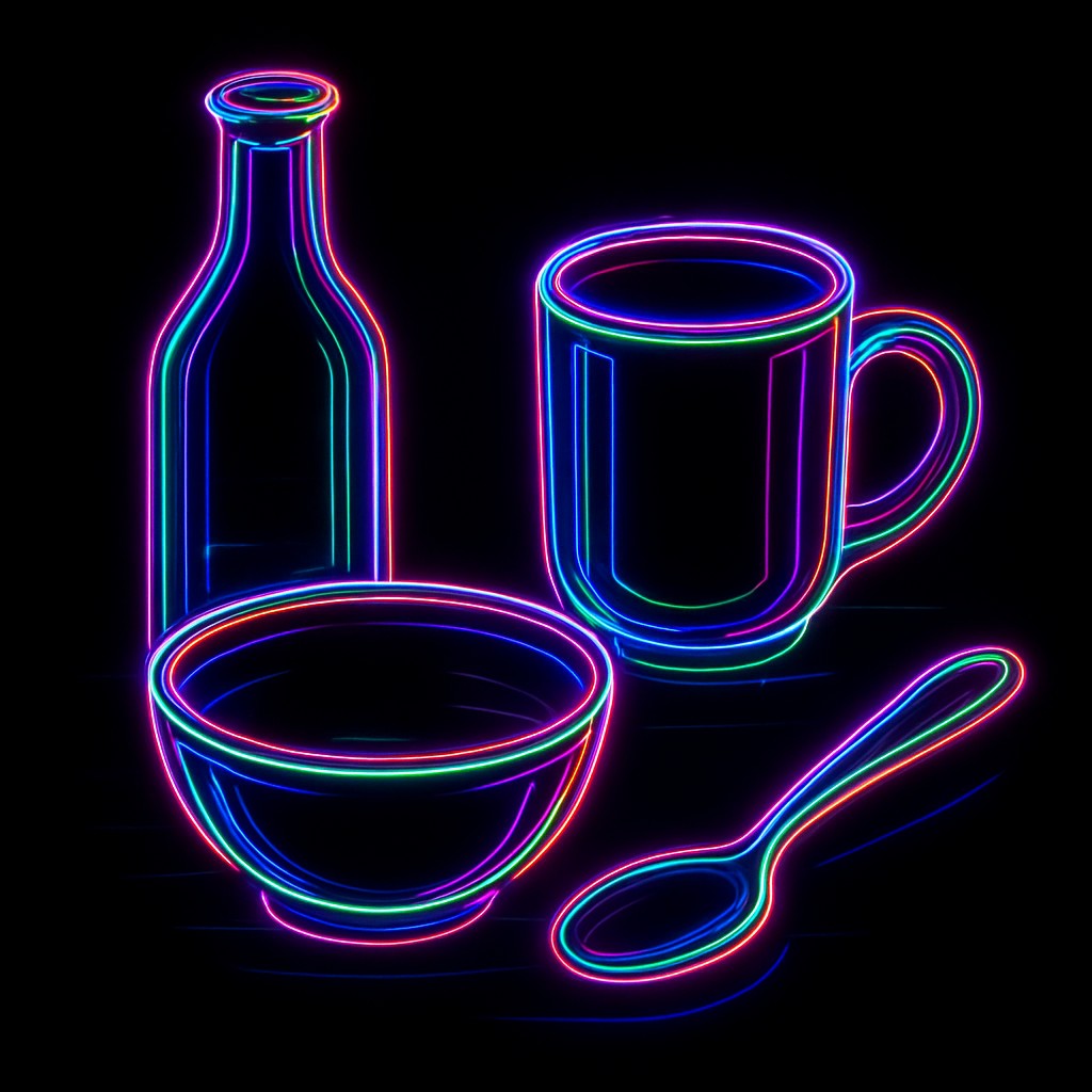 still life with everyday objects