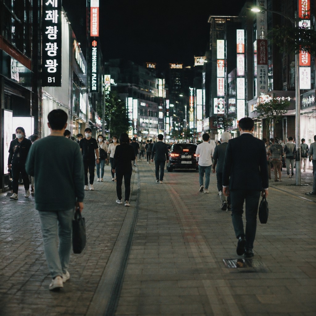 urban street with city activity