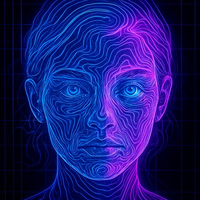 Topographic Neon Mapping 1