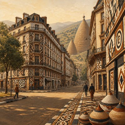 Rwandan Art Style Style Transfer Example