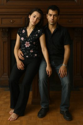 a man and a woman sitting next to each other