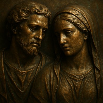 portrait of two people together
