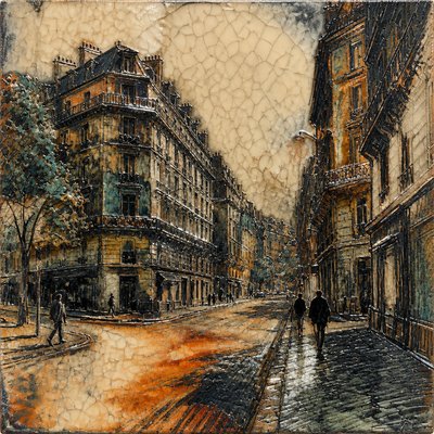 Japanese Raku Ceramic Art Style Style Transfer Example