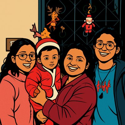 a group of people standing next to each other