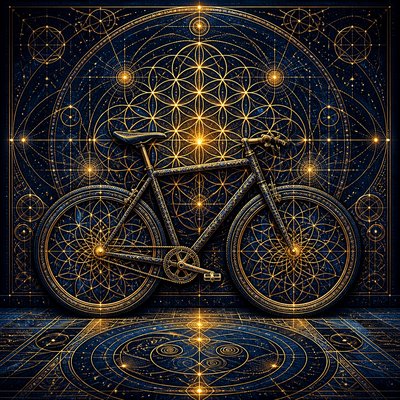bicyle resting against a wall