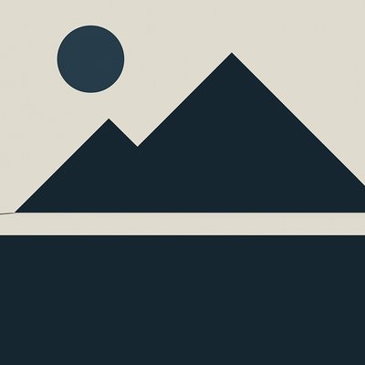 serene landscape with mountains and water