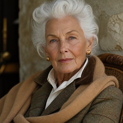 close-up portrait of an elderly person with expressive weathered features