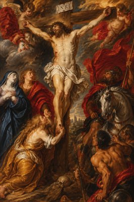 Christ on the cross by Rubens