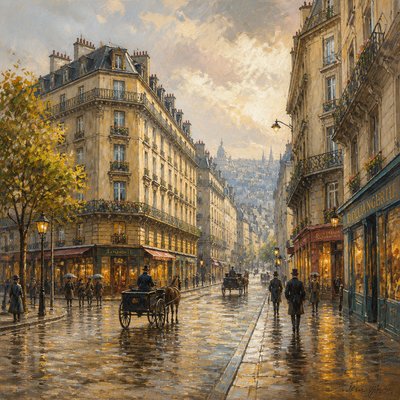 Cityscape Painting Style Style Transfer Example