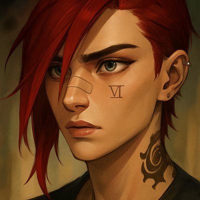 a close up of a person with red hair