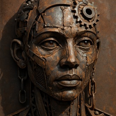 Metal Assemblage Sculpture Art Style 1