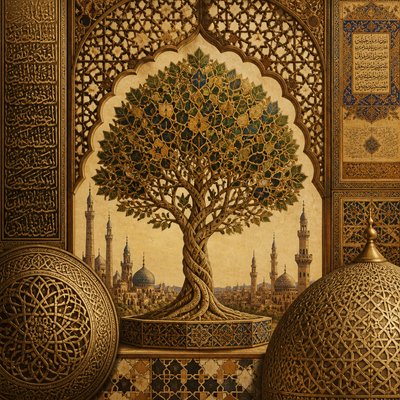 a tree in nature — Cairo Art Style