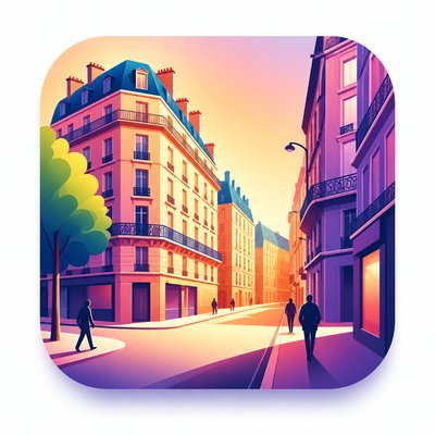 Gradient Icon Design Style Transfer Example