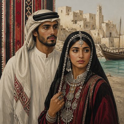 portrait of two people together