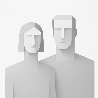 portrait of two people together