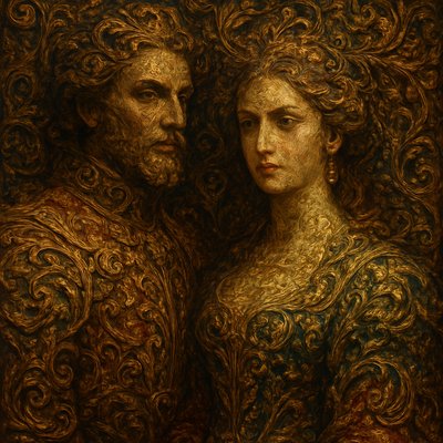portrait of two people together