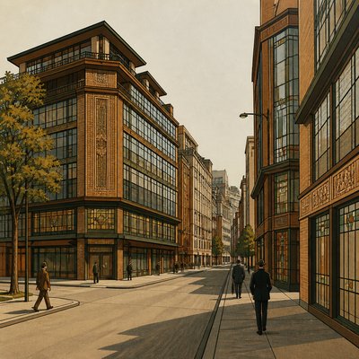 Chicago Art Style Style Transfer Example