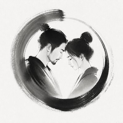 portrait of two people together