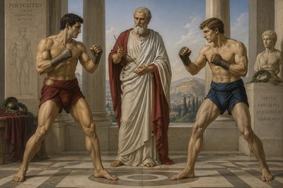 Polyclitus with two boxers