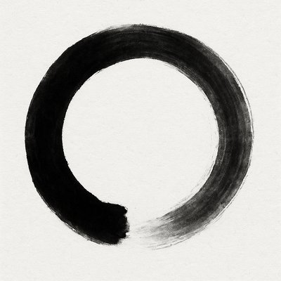 Zen Circle Minimalism Art Style Style Transfer Example