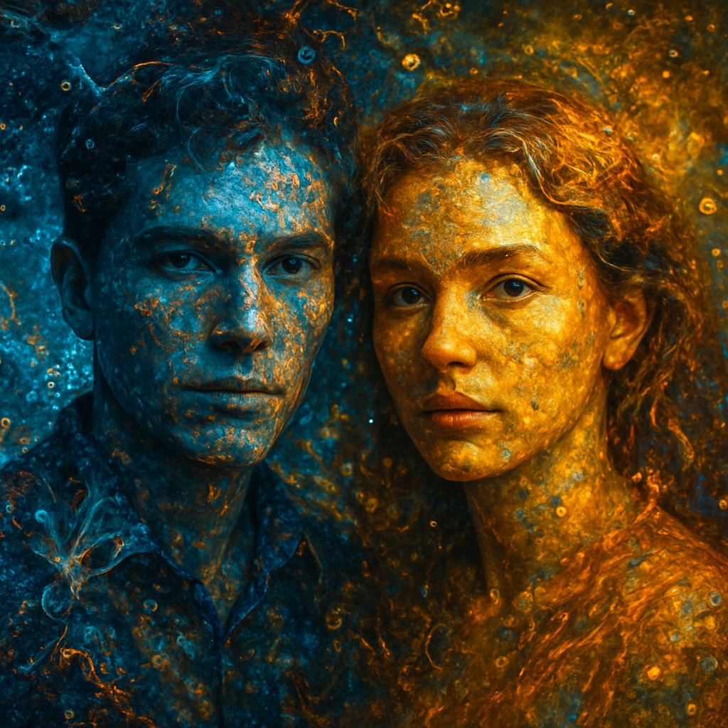 portrait of two people together
