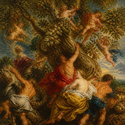 a tree in nature — Antwerp Baroque Art Style