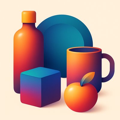 still life with everyday objects