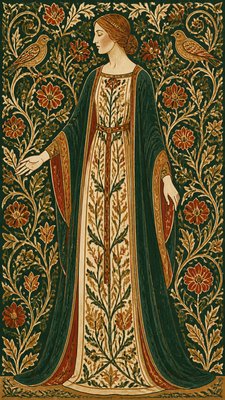 full-length portrait of an elegant figure
