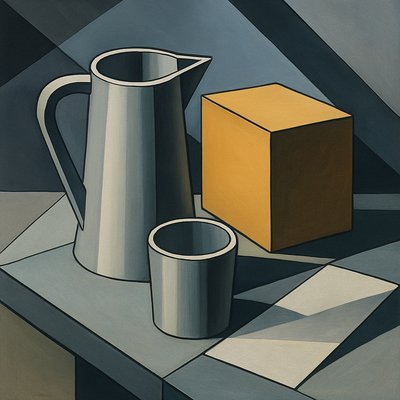 still life with everyday objects