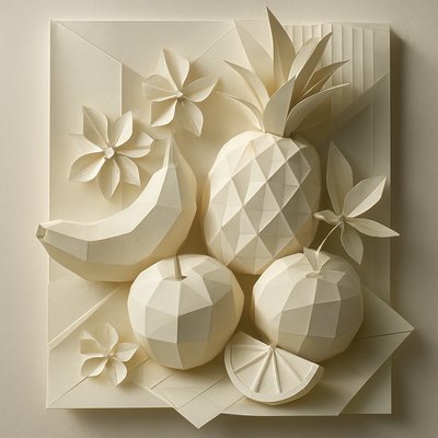 still life arrangement of fruits and flowers