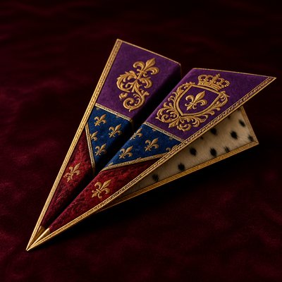 a paper plane, clean minimal composition on a plain background, no text