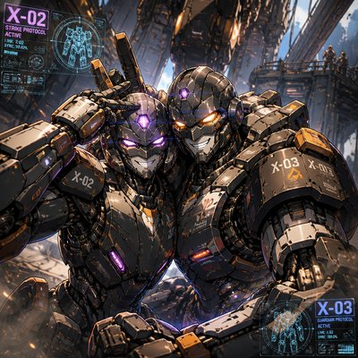 a sci - fi character in a futuristic city setting