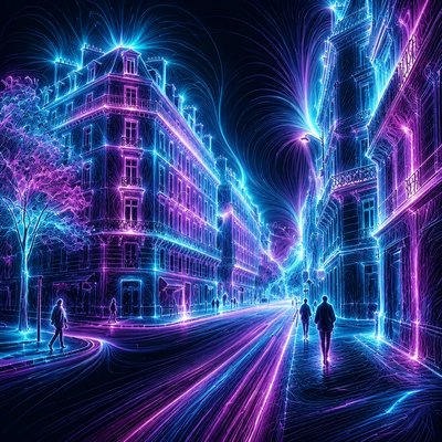 Magnetic Field Visualization Style Transfer Example