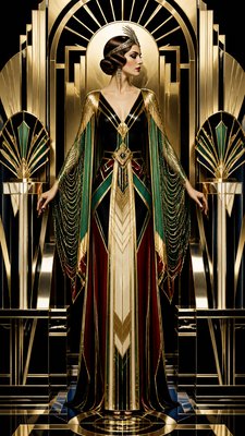 full-length portrait of an elegant figure