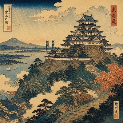 majestic castle on a hilltop