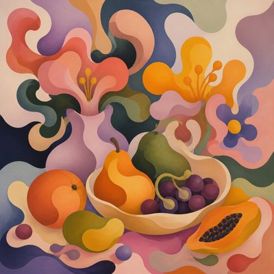 Biomorphic Shapes Art Style 3