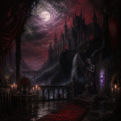 wide landscape with natural scenery — Gothic Fantasy Art