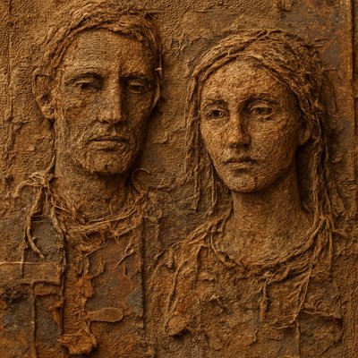 portrait of two people together