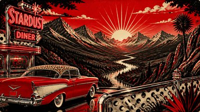 a vast valley with a river winding toward distant mountains at sunrise, no people, no text