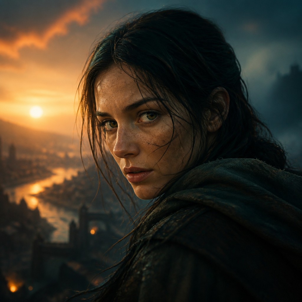 Matte Painting Digital Art Style AI art example