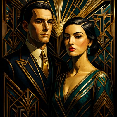 portrait of two people together