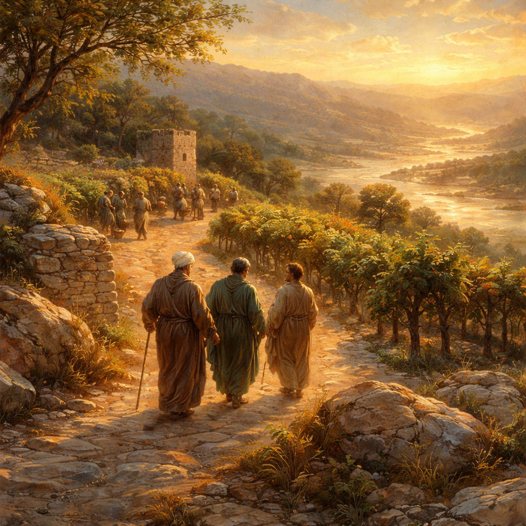 Matthew 21:34 (KJV)
34 And when the time of the fruit drew near, he sent his servants to the husbandmen, that they might receive the fruits of it.