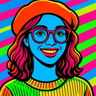 Food Pop Art Style Style Transfer Example