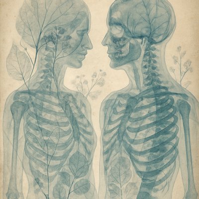 portrait of two people together