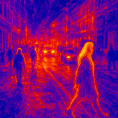 urban street with city activity