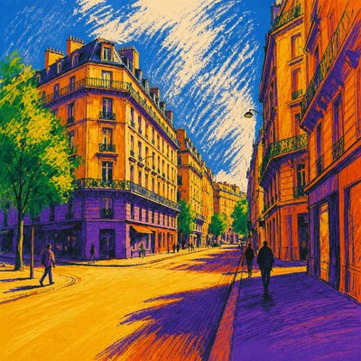 Triadic Colors Art Style Style Transfer Example