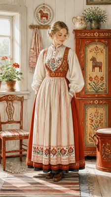 full-length portrait of an elegant figure
