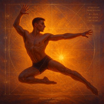 a painting of a man doing a yoga pose